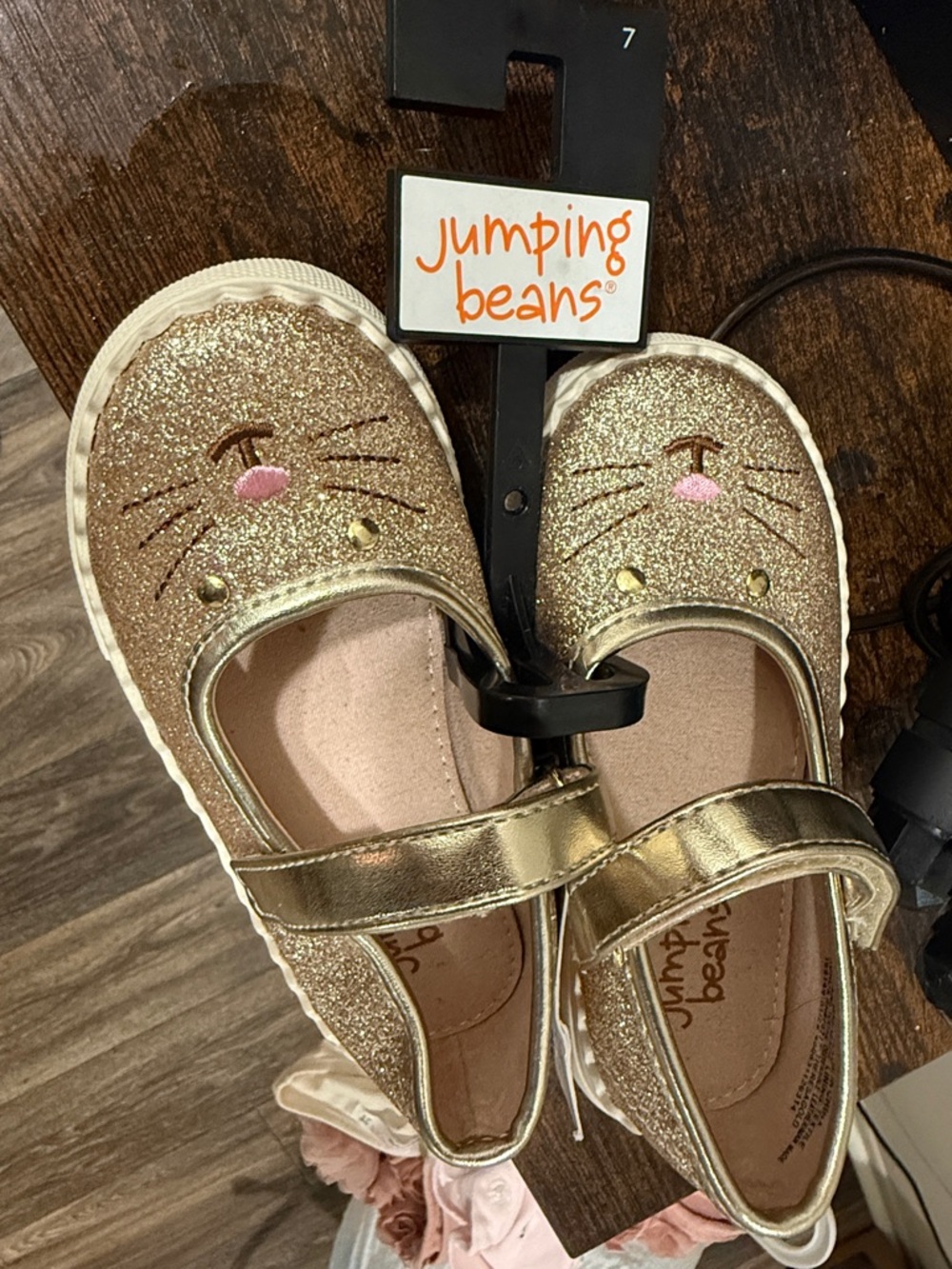 Kohl's Kids Sneaker in White and Tan
